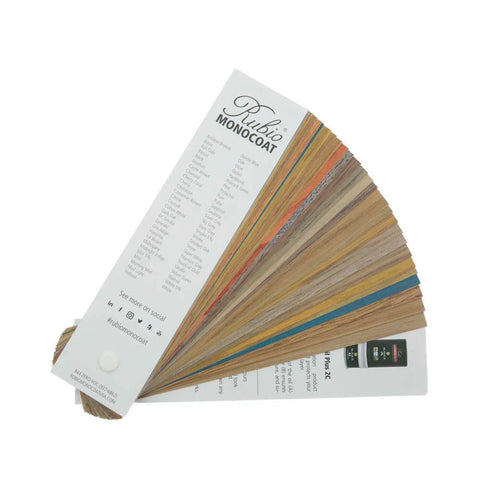 2C Oil 55 color paper fan deck.