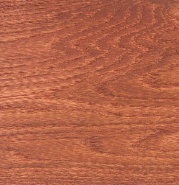 Rubio Monocoat 2C Oil Plus Cherry applied to white oak color swatch.