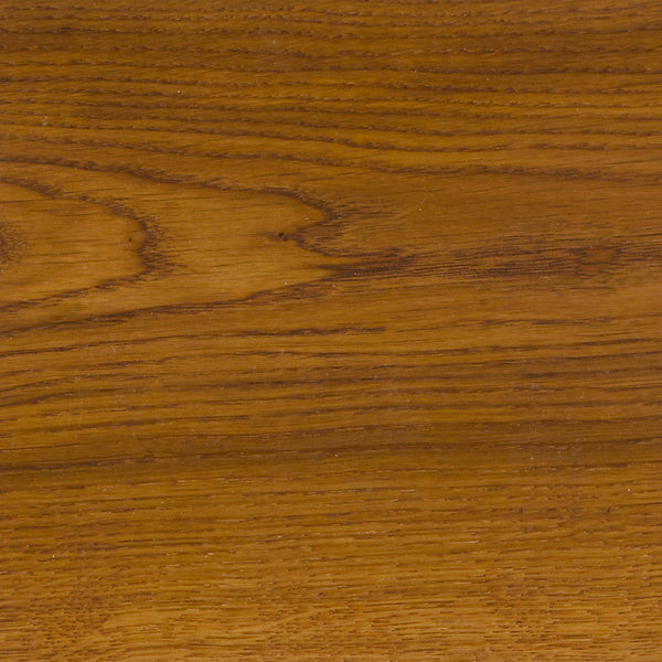 Rubio Monocoat 2C Oil PlusIce Brown applied to white oak color swatch.