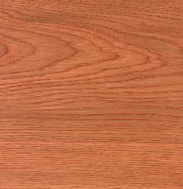 Rubio Monocoat 2C Oil Plus Padouck applied to white oak color swatch.