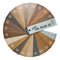 Wood finish color swatch chart for 'Oil Plus 2C' 40 standard colors applied to white oak.