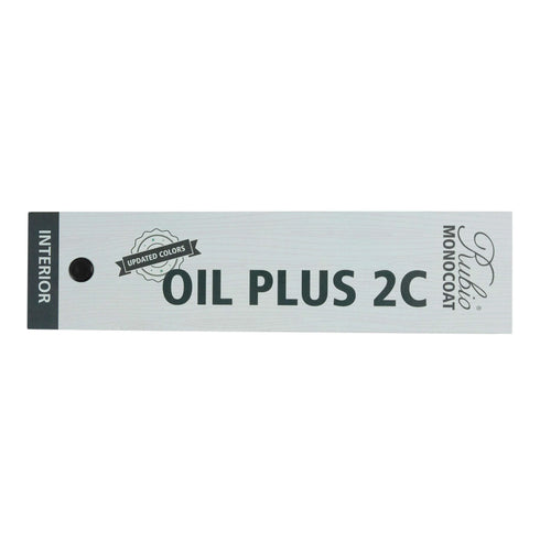 Label for 'Oil Plus 2C' monocoat with branding on a white background