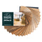 Rubio Monocoat Oil Plus 2C color swatch book with wooden finish samples on a white background