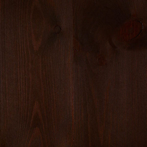 Rubio Monocoat Durogrit Bison Brown applied to pine wood.