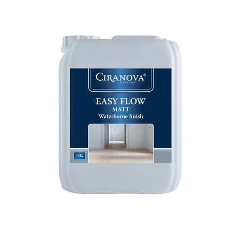 Ciranova Easy Flow Matt water-based finish 5 liter bottle on white background