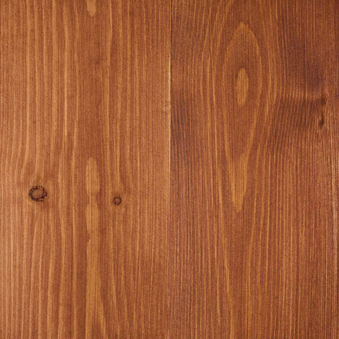Rubio Monocoat Durogrit Rocky Umber applied to pine wood.