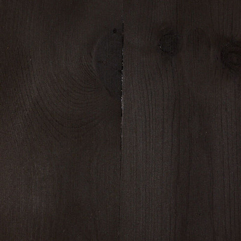 Rubio Monocoat Durogrit Saddle Black applied to pine wood.